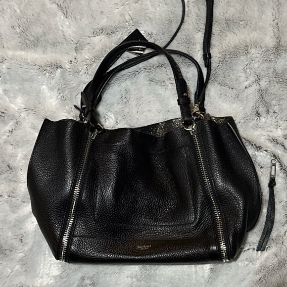 Botkier | black leather bag with zipper detail, gorgeous l - Picture 1 of 6